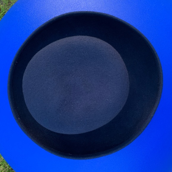 1980s Vintage 100% Wool LAURA ASHLEY Dark Navy Blue Women’s Hat - Picture 3 of 16